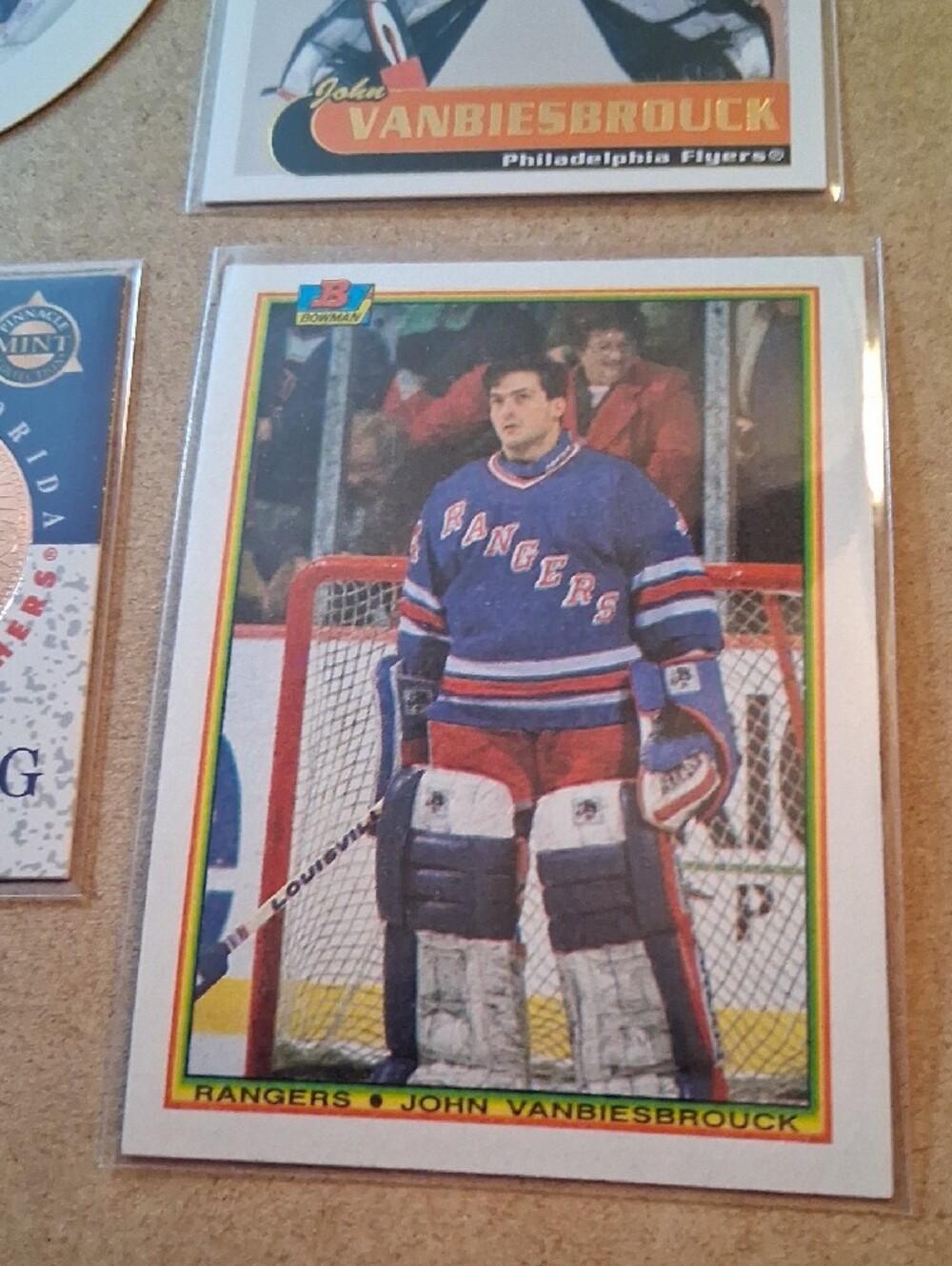 Vintage John Vanbiesbrouck Hockey Card Lot - Red, White, Blue - Picture 16 of 16
